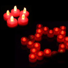 Load image into Gallery viewer, 12Pcs Electronic LED Tea Light Candles  Flickering Bulb Battery Operated Flameless LED Tea Light for Seasonal &amp; Festival Celebration Electric Fake Candle Realistic Battery-Powered Flameless Candles for Home Bedroom Party Wedding Festival Decor
