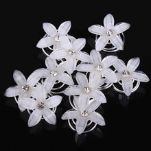 将图片加载到图库查看器，12pcs/lot Swirl Spiral Bridal Wedding Twist Crystal Flower Hair Spin Pins Women Hair Jewelry Girls Accessories Wedding Hair Accessories for Brides and Bridesmaids
