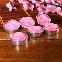 Load image into Gallery viewer, 12PCS/set Blinking Aromatherapy Smokeless Valentine's Day Delicate Boxed Rose Romantic Marriage Proposal Candles Rose Tea light Candles Handmade Delicate Rose Flower Candles For Valentine Day Party Wedding Spa Home Decoration Gifts Decoration
