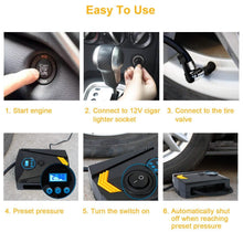 Load image into Gallery viewer, 12V DC 100W 150PSI Digital Tire Inflator
