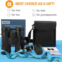 Load image into Gallery viewer, 12x42 HD Binoculars for Adults with Universal Phone Adapter
