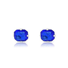 Load image into Gallery viewer, 1.3 Carat Cz Asscher-Cut Sterling Silver Stud Earrings
