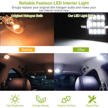 将图片加载到图库查看器，13-Pieces: T10 31mm Festoon LED Light
