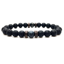 将图片加载到图库查看器，Epic Legendary Volcanic Stone Bracelet For Men And Women Lava Stone Stretch Yoga Bead Bracelet
