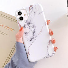 Load image into Gallery viewer, Marble Crack Matte Phone Cases For iphone 12 mini 11 Pro Max SE 2020 XS Max XR X 7 8 Plus Case Cover Silicone Soft TPU IMD Back SIlicon case for Phone
