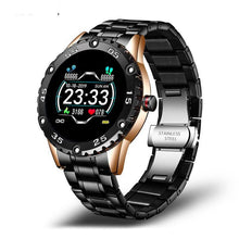 将图片加载到图库查看器，New Smart Watch For Men  With IP67 Waterproof Protecion and Heart Rate Fitness Tracker Pedometer For Android and IOS sistems Steel Band Sports Men Smart Watch
