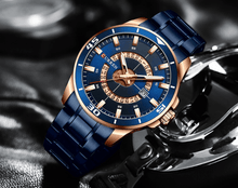 将图片加载到图库查看器，Men's  Modern Sports Waterproof Watch Luxury Unique Design  Fluorescent Hands Perfect Gift
