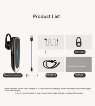 Load image into Gallery viewer, Bluetooth Headset Bluetooth 5.0 Earpiece Dual Mic Noise Cancelling Bluetooth Earpiece 16Hrs Talktime Wireless Headset Hands-Free Earphone for Truck Driver Handsfree Headphones Mini Wireless Earphone Earbud Earpiece

