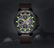 将图片加载到图库查看器，Men's Casual Waterproof Watch With Chronometers And Fluorescent Hands Excellent Design Perfect Gift

