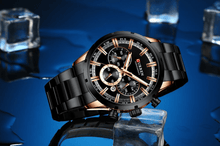 Load image into Gallery viewer, Men's Sports  Waterproof Stainless Steel Watch With Chronometers And Special Date Display Unique Design Perfect Gift
