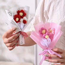 Load image into Gallery viewer, One Piece of a Creative Knitted Artificial Bouquet, Ideal for Gifts on Valentine'S Day And Mother'S Day, As Well As Small Christmas Presents And Home Decor Embellishments
