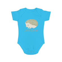 Load image into Gallery viewer, Hedgehog Short Sleeve Baby Bodysuit 'Little Sprout' Organic Cotton Gift for New Parents
