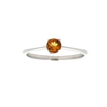 Load image into Gallery viewer, Genuine .20ct Citrine Ring Sterling Silver
