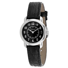 将图片加载到图库查看器，Coach Women's Black Leather Silver Quartz
