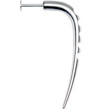Load image into Gallery viewer, 14G Stainless Steel CARVED HOOK Labret - 3/8
