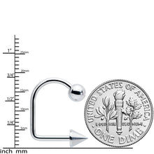 将图片加载到图库查看器，14G Stainless Steel LIPPYLOOP Ball Spike Labret
