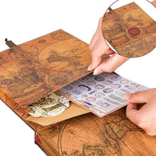 将图片加载到图库查看器，146 page Travel Photo Album Journal Adventure Book For Traveling Office Home School Business Writing Gift Memory Album Cover Refillable Notebook Photo Album
