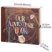 将图片加载到图库查看器，146 page Travel Photo Album Journal Adventure Book For Traveling Office Home School Business Writing Gift Memory Album Cover Refillable Notebook Photo Album
