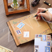 将图片加载到图库查看器，146 page Travel Photo Album Journal Adventure Book For Traveling Office Home School Business Writing Gift Memory Album Cover Refillable Notebook Photo Album
