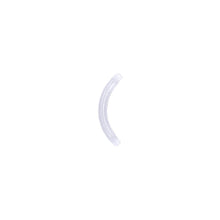 Load image into Gallery viewer, 14G Clear 3/8 Curved Bioplast Flexible Replacement Barbell
