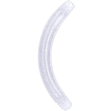 Load image into Gallery viewer, 14G Clear 3/8 Curved Bioplast Flexible Replacement Barbell

