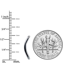 Load image into Gallery viewer, 14G 316l Stainless Steel Replacement Curved Barbell 3/8
