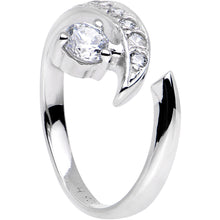 Load image into Gallery viewer, Sterling Silver 925 Cubic Zirconia Solitaire Toe Ring
