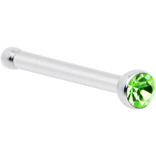 将图片加载到图库查看器，20G Stainless Steel Green Gem Micro Nose Bone
