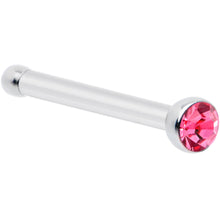 Load image into Gallery viewer, 20G Stainless Steel Pink Gem Micro Nose Bone
