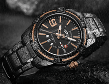 Load image into Gallery viewer, Men's  Luxury Stainless steal Waterproof Watch With Day And Date Display Unique Design Perfect Gift In Modern Metal Men  Wrist Watch Design
