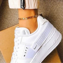 Load image into Gallery viewer, 14k Yellow Gold Filled High Polish Finsh Figaro Link Anklet 5mm 9.5'' White/Yellow
