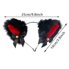 Load image into Gallery viewer, 15 Colors Beautiful Masquerade Halloween Cat Ears Cosplay Cat Ear Party Costume Bow Tie Bell Headwear Headband Gorgeous Hair Accessories For Women
