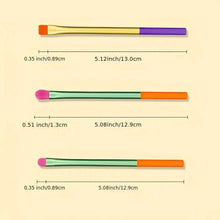Load image into Gallery viewer, 15-Pieces: Rainbow Color High Quality Makeup Brush Set
