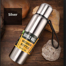 Load image into Gallery viewer, 1500ml Water Bottle Stainless Steel Cold Hydroflask Thermos Large Capacity Thermal Mug Cup Sport Cycling Vacuum Flask Insulated  Vacuum Insulated Thermos Water Bottle with Wide Mouth Cup BPA-Free Stainless Steel Water Bottles
