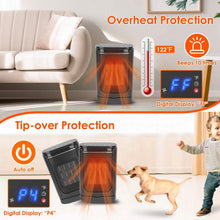 Load image into Gallery viewer, 1500W Electric Space Heater Ceramic Heater Fan with 3 Modes Remote Control Digital Display
