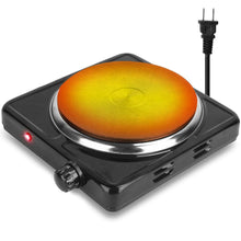 Load image into Gallery viewer, 1500W Portable Heating Hot Plate Stove Countertop with Non Slip Rubber
