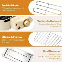 Load image into Gallery viewer, 1500W Smokeless Electric Indoor Grill with Removable Non-Stick Plate
