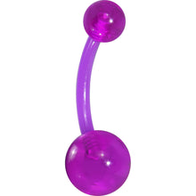 将图片加载到图库查看器，Bioplast Magenta Magic Belly Ring
