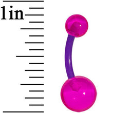 将图片加载到图库查看器，Bioplast Magenta Magic Belly Ring
