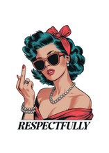 Load image into Gallery viewer, Respectfully Middle Finger Unisex Bamboo/Cotton Graphic T-Shirt
