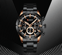 Load image into Gallery viewer, Men's Sports  Waterproof Stainless Steel Watch With Chronometers And Special Date Display Unique Design Perfect Gift
