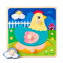 Load image into Gallery viewer, New Hand Grab Board Wooden Puzzle Toys for Children Cartoon Animal Fruit  Kids Baby Early Educational Learning Toy
