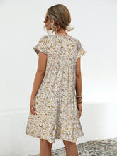 Load image into Gallery viewer, Floral Round Neck Short Sleeve Dress Elegant &amp; Effortless Everyday Style Women Dress
