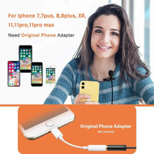 Load image into Gallery viewer, 16 Feet Single Head Lavalier Lapel Microphone Omnidirectional Condenser Mic
