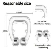 Load image into Gallery viewer, 16-Pack: Silicone Magnetic Nose Clip Portable Mini Anti Snoring
