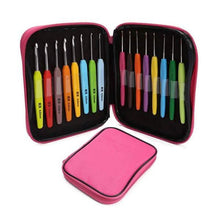 Load image into Gallery viewer, 16-Piece: Colored Crochet Hooks Yarn
