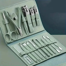 Load image into Gallery viewer, 16-Pieces: Nail Clippers Manicure Tool Set with Portable Travel Case
