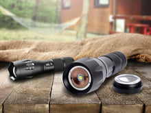 Load image into Gallery viewer, 1600 Lumen Aluminum Alloy Tactical Flashlight with Zoom
