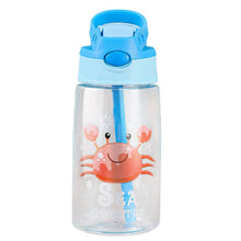 Load image into Gallery viewer, 16.2oz Leak-proof Kids Water Bottle with Straw Push Button
