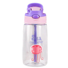 Load image into Gallery viewer, 16.2oz Leak-proof Kids Water Bottle with Straw Push Button
